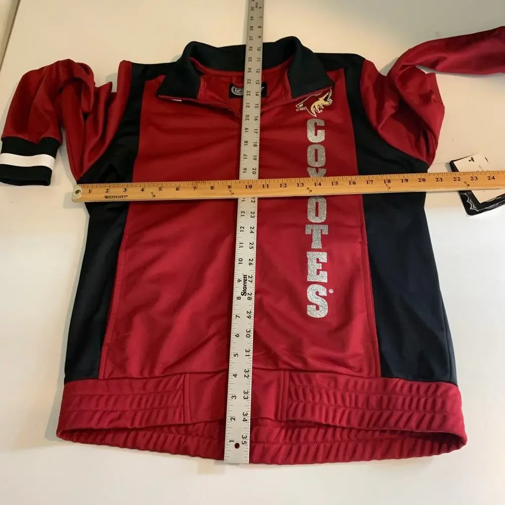 Arizona Coyotes Jacket Womens L Large On-Deck NHL Full Zip G-III Carl Banks